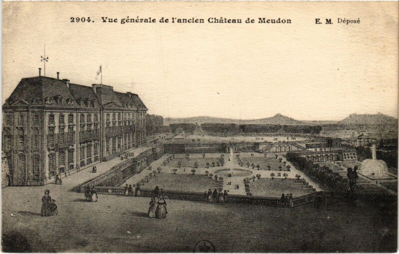 Carte postale ancienne Meudon Vue Generale de l'Ancien Chateau à Meudon