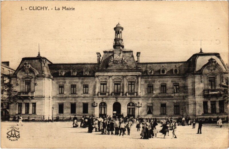Carte postale ancienne L'Hôtel de Ville à Clichy
