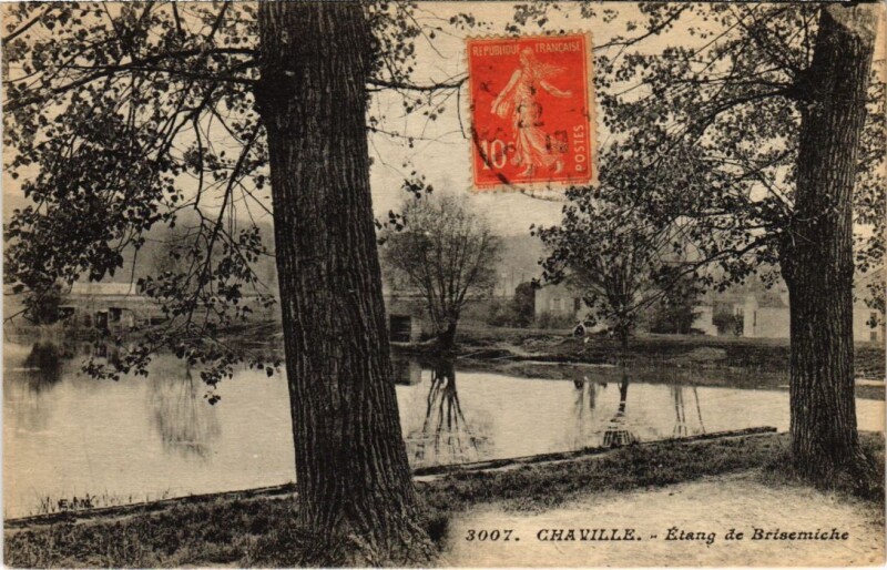 Carte postale ancienne Chaville L'Etang de Brisemiche à Chaville