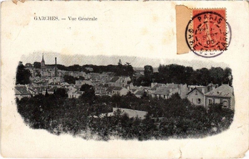 Carte postale ancienne Garches Vue Generale à Garches