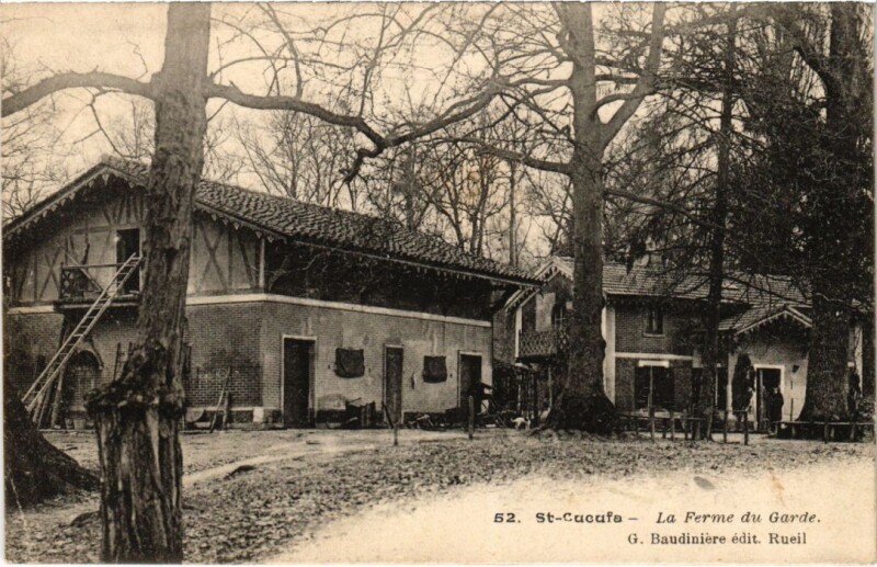 Carte postale ancienne Saint-Cucufa - La Ferme du Garde