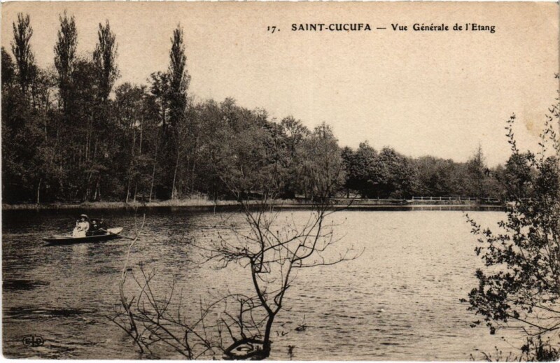 Carte postale ancienne Saint-Cucufa - Vue Generale de l'Etang