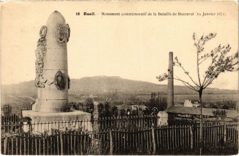 Carte postale ancienne Rueil-Malmaison Monument de Buzenval à Rueil-Malmaison