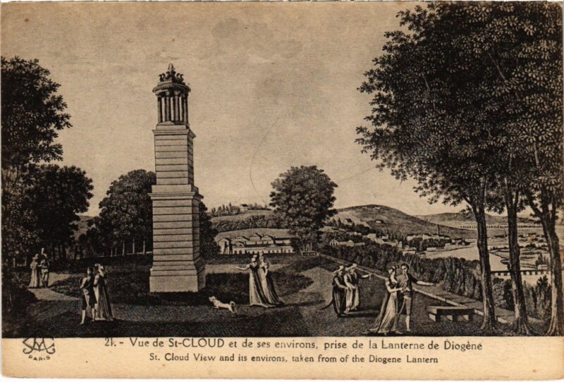 Carte postale ancienne Saint-Cloud Vue de Saint-Cloud et de ses Environs à Saint-Cloud