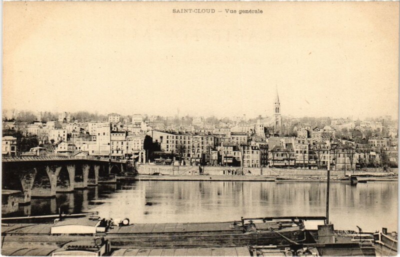 Carte postale ancienne Saint-Cloud Vue Generale à Saint-Cloud