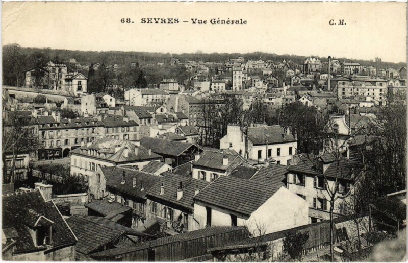 Carte postale ancienne Sevres Vue Generale