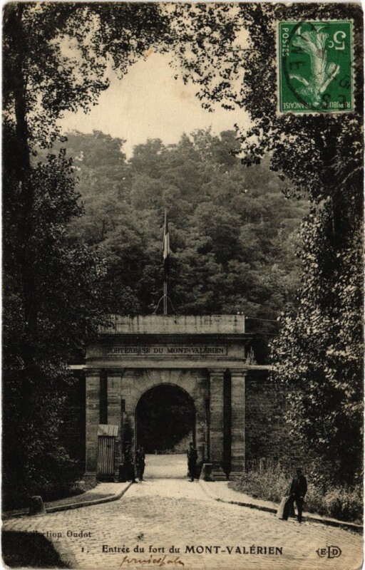 Carte postale ancienne Entree du Fort du Mont-Valerien