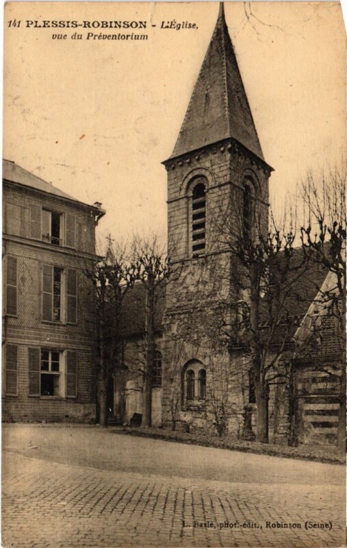 Carte postale ancienne Le Plessis-Robinson L'Eglise au Plessis-Robinson