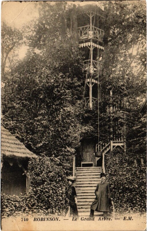 Carte postale ancienne Le Plessis-Robinson Le Grand Arbre au Plessis-Robinson