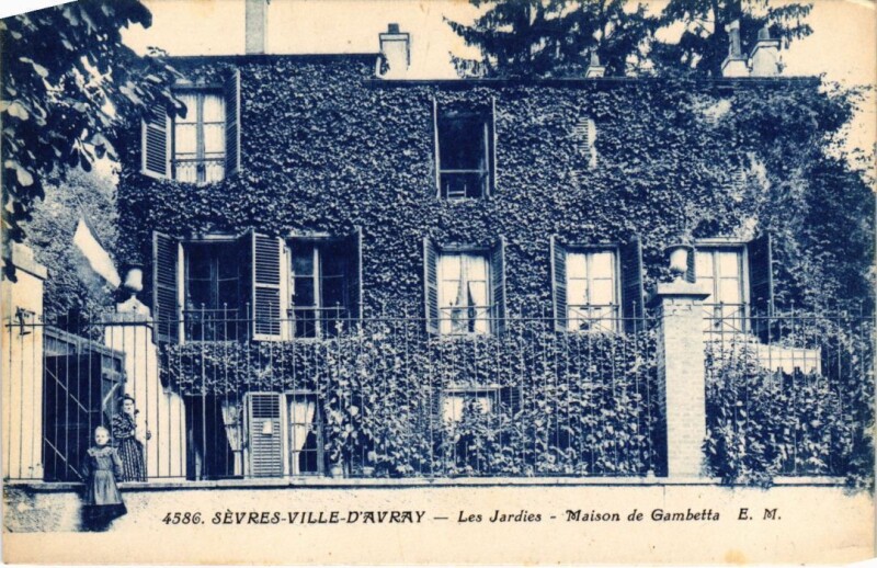 Carte postale ancienne Ville-D'Avray Sevres - Les Jardies - Maison de Gambetta à Ville-d'Avray