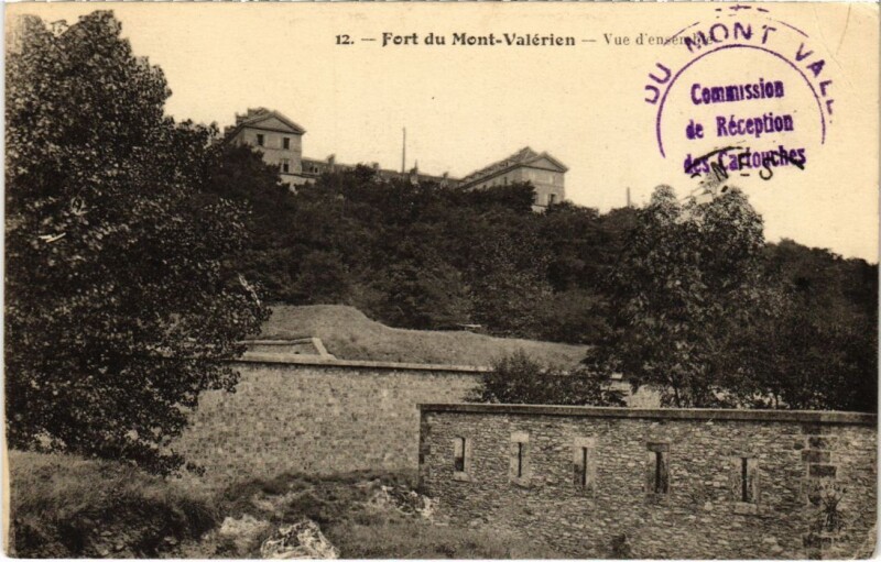Carte postale ancienne Fort du Mont-Valerien - Vue d'Ensemble