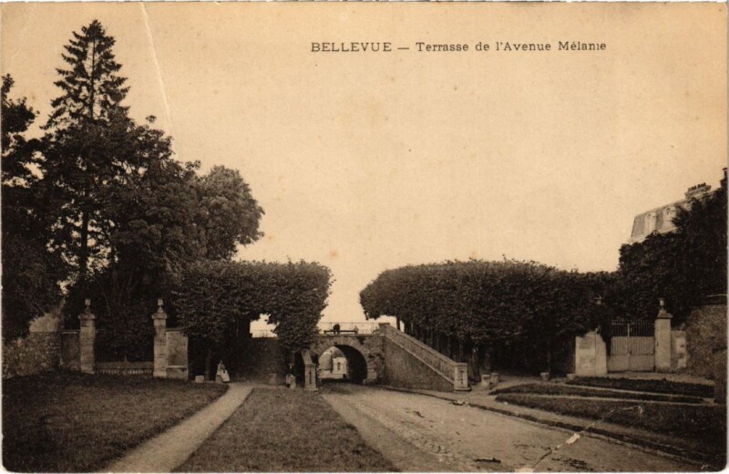 Carte postale ancienne Bellevue Terrasse de l'Avenue Melanie
