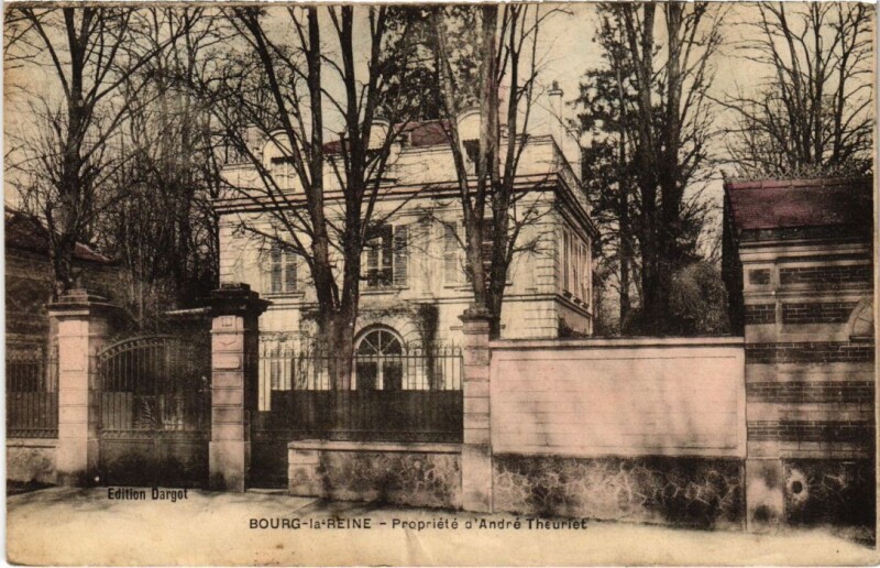 Carte postale ancienne Bourg-la-Reine Propriete d'Andre Theuriet à Bourg-la-Reine
