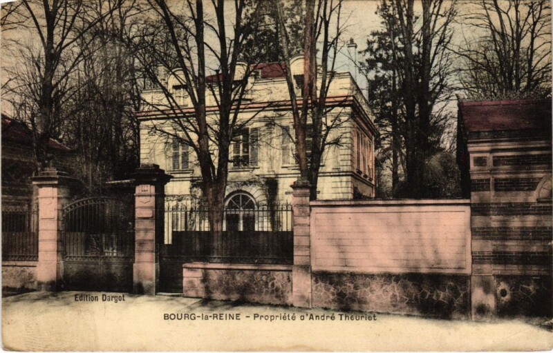 Carte postale ancienne Bourg-la-Reine Propriete d'Andre Theuriet à Bourg-la-Reine