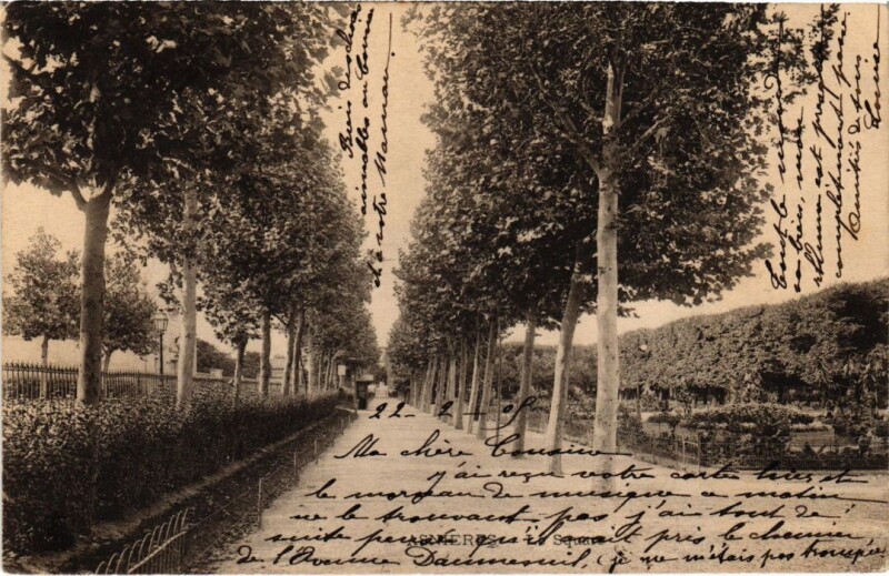 Carte postale ancienne Asnieres-sur-Seine Le Square