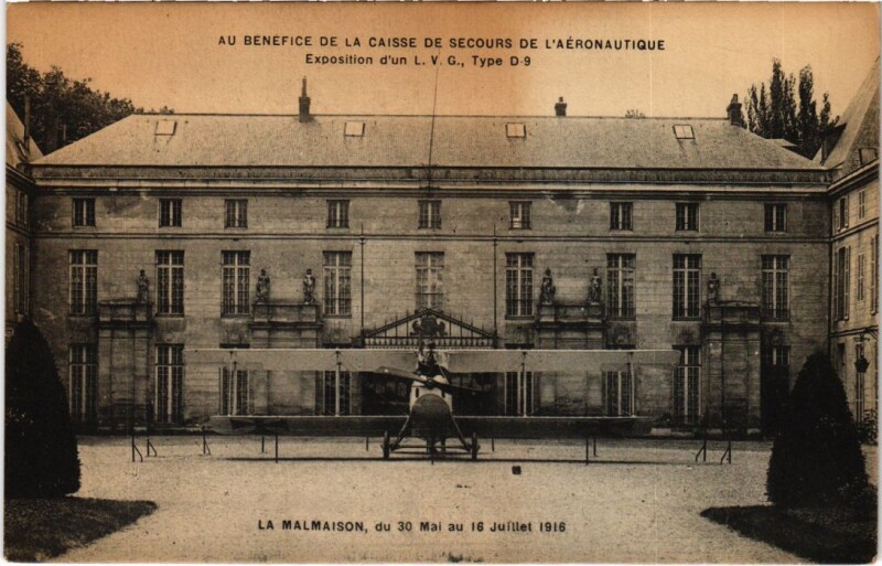 Carte postale ancienne Rueil-Malmaison La Malmaison - Expsition - Aviation - Aircfrat à Rueil-Malmaison
