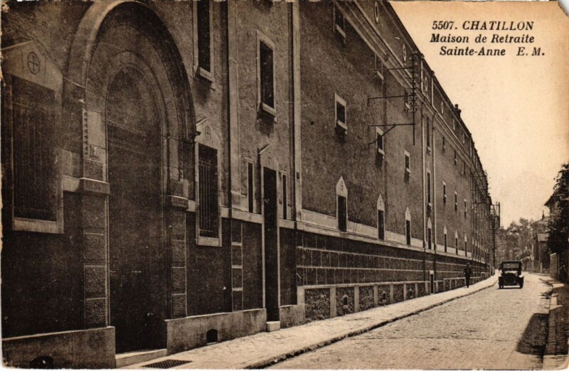 Carte postale ancienne Maison de Retraite Sainte-Anne à Châtillon