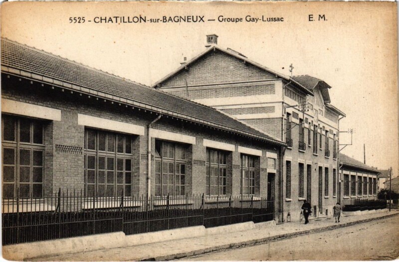 Carte postale ancienne Chatillon Groupe Gay-Lussac à Châtillon