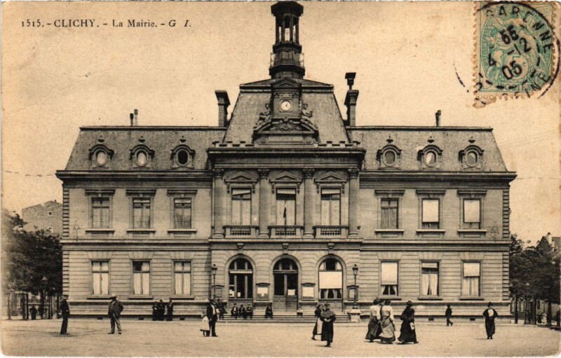 Carte postale ancienne La Mairie à Clichy