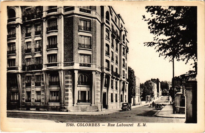 Carte postale ancienne Colombes Rue Labouret à Colombes