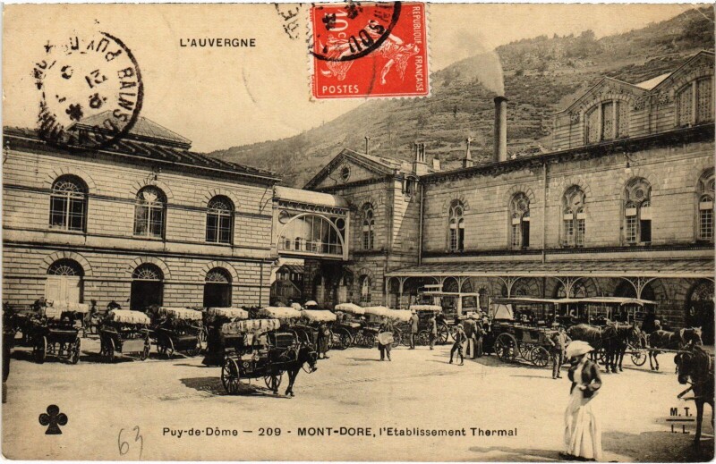 Carte postale ancienne Mont-Dore L'Etablissement Thermal France à Mont-Dore