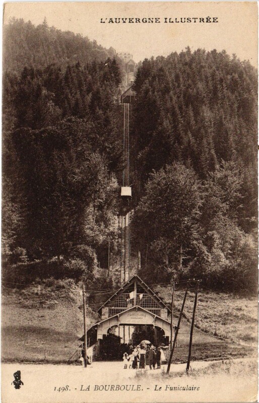Carte postale ancienne La Bourboule Le Funiculaire France à La Bourboule