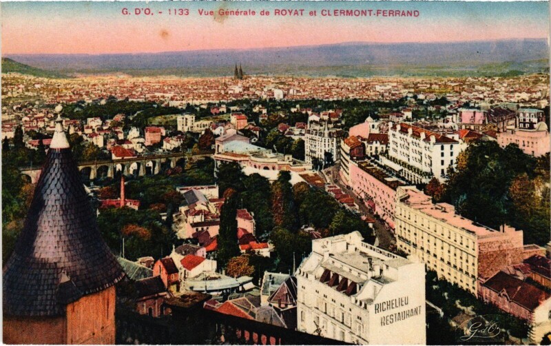 Carte postale ancienne Clermont-Ferrand Vue Generale France à Clermont-Ferrand