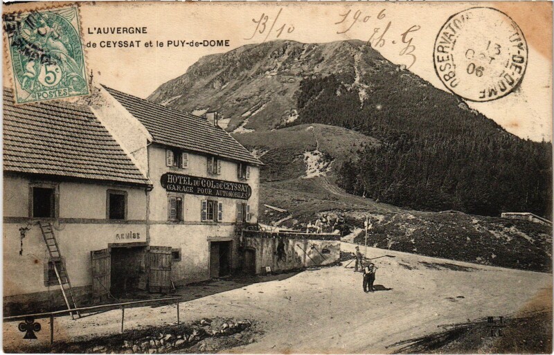 Carte postale ancienne Ceyssat Hotel du Col France à Ceyssat