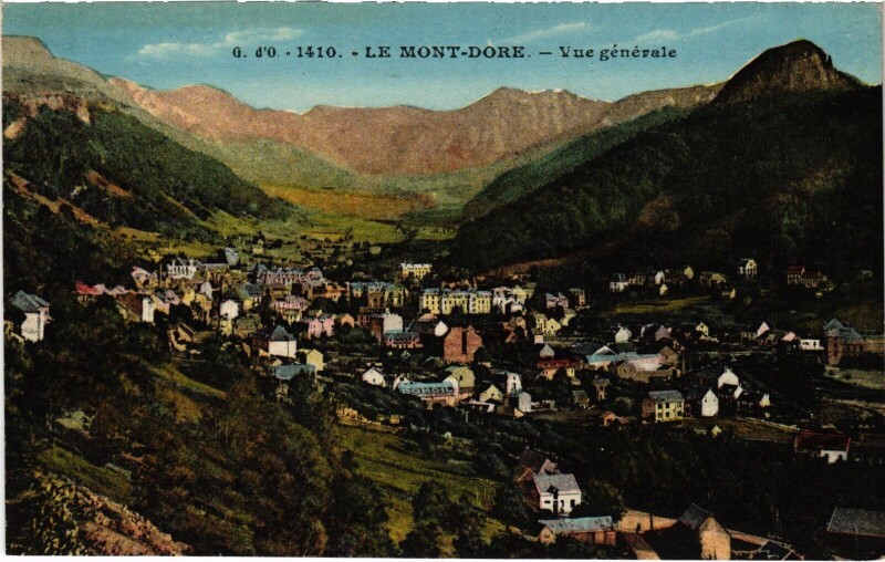 Carte postale ancienne Mont-Dore Vue Generale France à Mont-Dore
