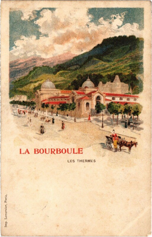 Carte postale ancienne La Bourboule Les Thermes France à La Bourboule