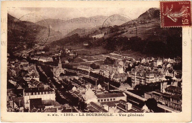 Carte postale ancienne La Bourboule Vue Generale France à La Bourboule
