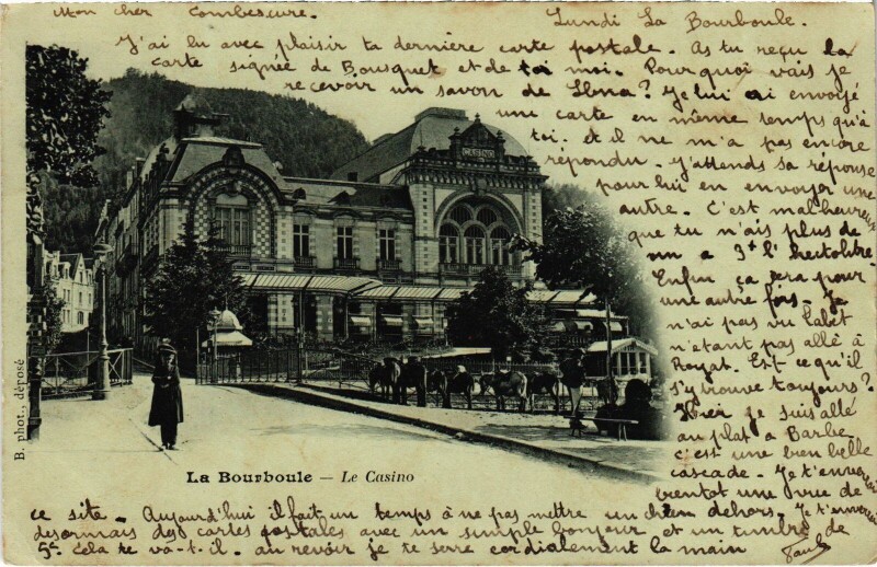 Carte postale ancienne La Bourboule Le Casino France à La Bourboule
