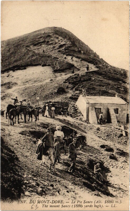 Carte postale ancienne Env du Mont-Dore Le Pic Sancy France à Mont-Dore
