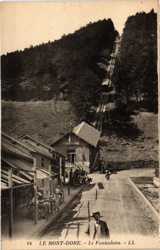 Carte postale ancienne Mont-Dore Le Funiculaire France à Mont-Dore