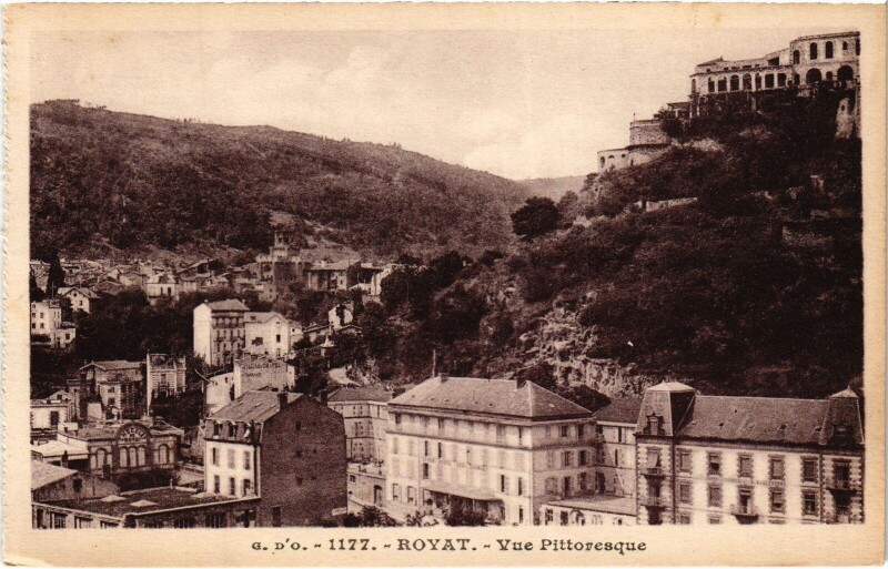 Carte postale ancienne Royat Vue Pittoresque France à Royat