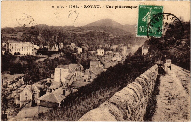 Carte postale ancienne Royat Vue Pittoresque France à Royat