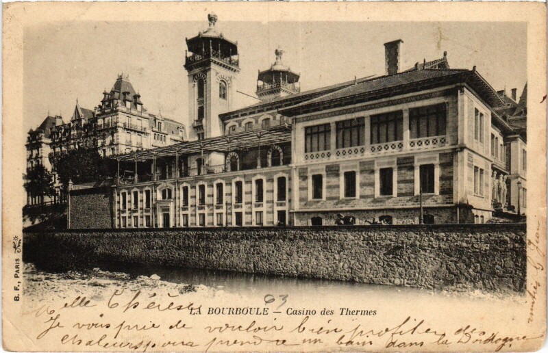 Carte postale ancienne La Bourboule Casino des Thermes France à La Bourboule