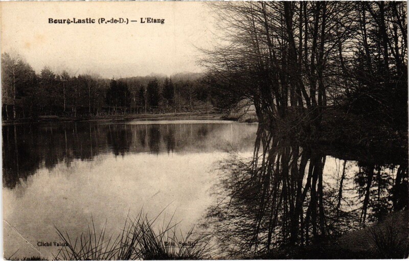 Carte postale ancienne Bourg-Lastic L'Etang France à Bourg-Lastic