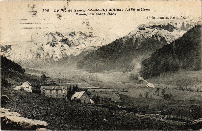 Carte postale ancienne Sancy Le Pic, Massif du Mont Dore France à Mont-Dore