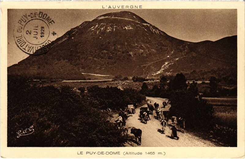 Carte postale ancienne Le Puy de Dome France