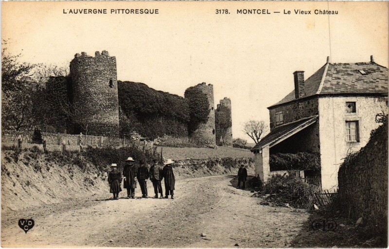 Carte postale ancienne Montcel Le Vieux Chateau France à Montcel