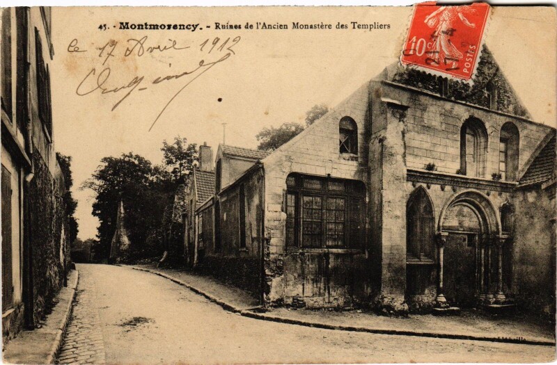 Carte postale ancienne Montmorency Ruines de l'ancien Monastere à Montmorency