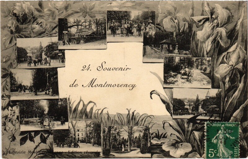 Carte postale ancienne Montmorency souvenir à Montmorency