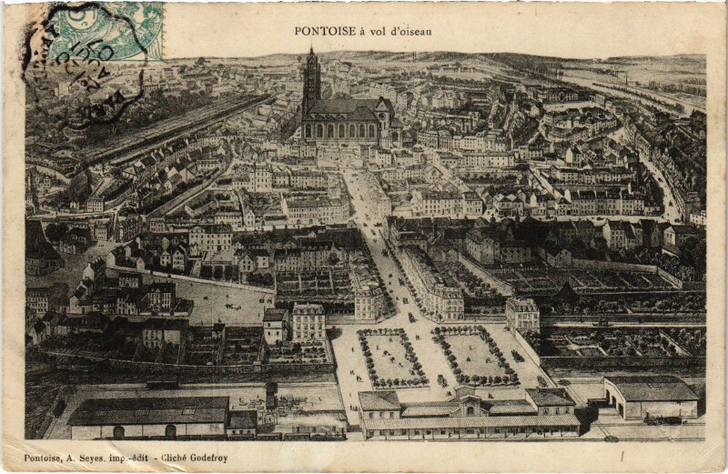 Carte postale ancienne Pontoise à Pontoise