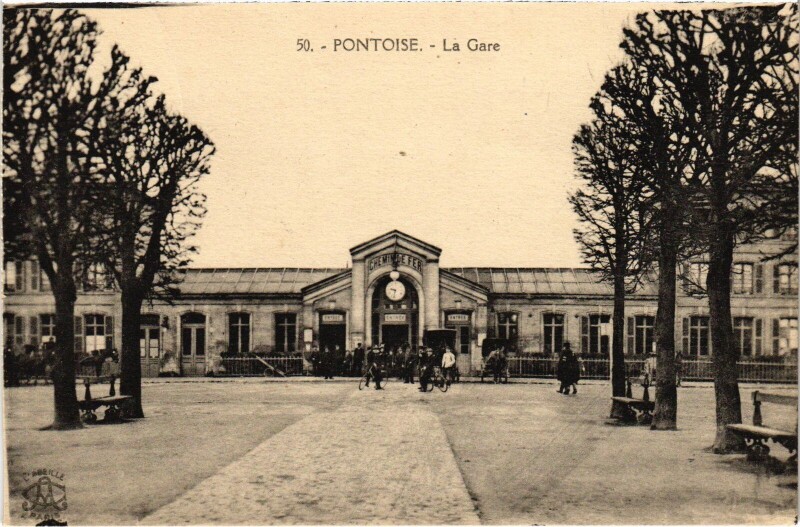 Carte postale ancienne Pontoise La Gare à Pontoise