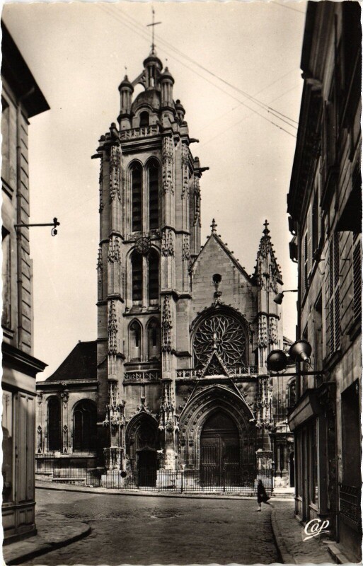 Carte postale ancienne Pontoise Eglise Saint-Maclou à Pontoise