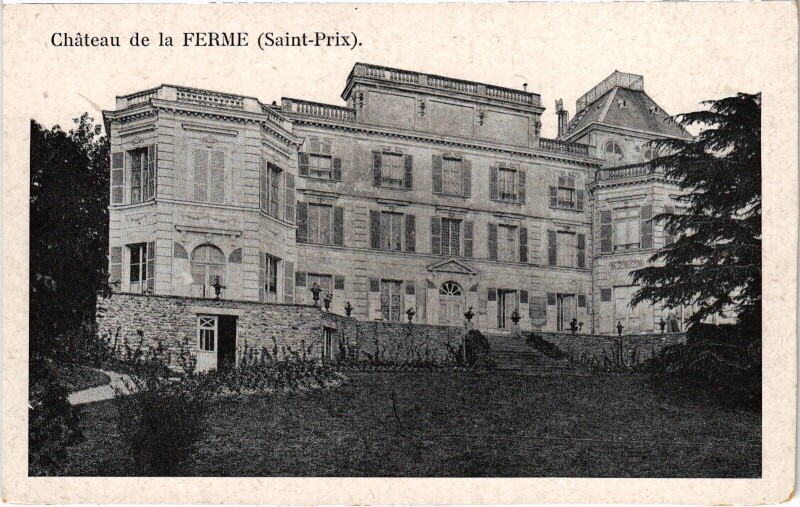 Carte postale ancienne St Prix Chateau de la Ferme