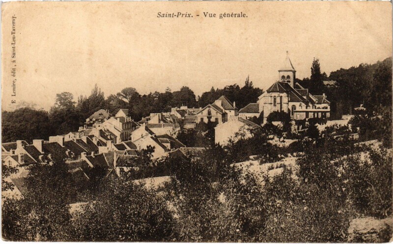 Carte postale ancienne St Prix vue generale