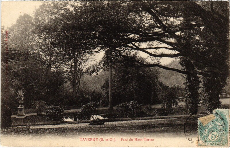 Carte postale ancienne Taverny Parc du Haut Tertre à Taverny