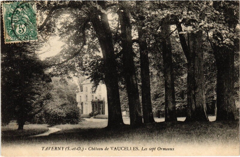 Carte postale ancienne Taverny Chateau de Vaucelles à Taverny